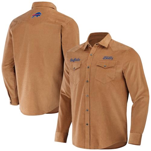 Hellbraunes Buffalo Bills Western Full-Snap-Shirt für Herren aus der NFL x Darius Rucker-Kollektion von Fanatics