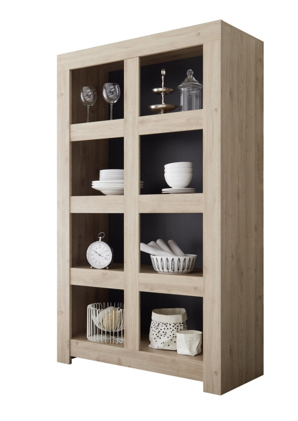 Buffet en MDF chêne foncé