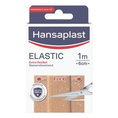 Hansaplast Pflaster »Elastic« 1 m x 6 cm braun, 6x100 cm