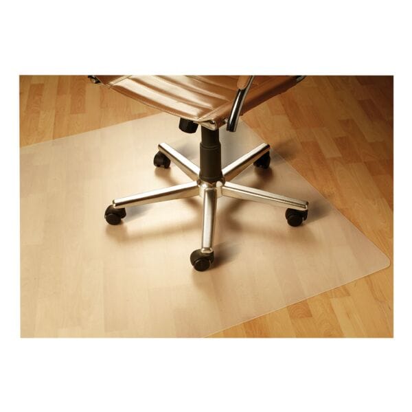 FLOORTEX Bodenschutzmatte 90x120 cm, rechteckig, für Hartboden transparent, 90 cm