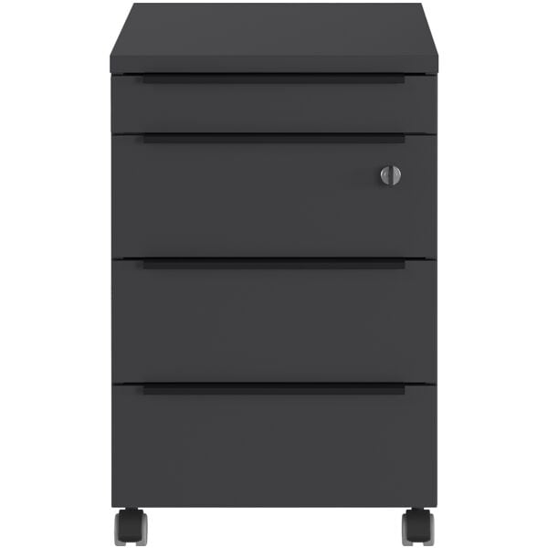 Germania-Werke Rollcontainer »Mailand« 4 Schübe, abschließbar grau, 42x63x60 cm Image