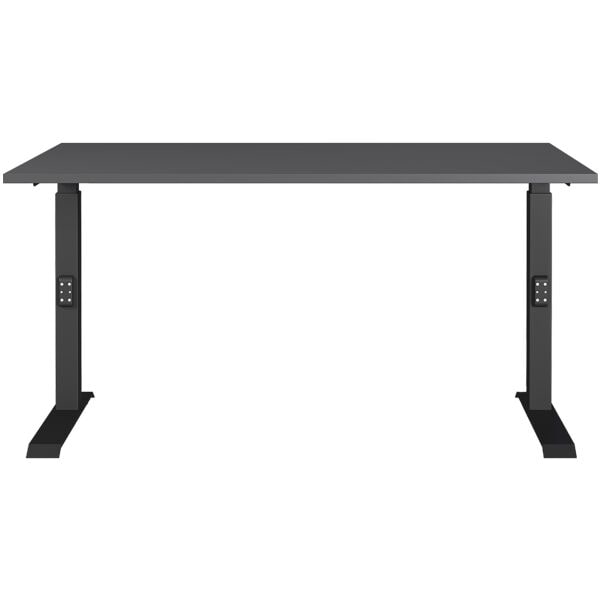 Germania-Werke Schreibtisch höhenverstellbar (mechanisch) »Mailand« 140 cm grau, 140x91x80 cm Image