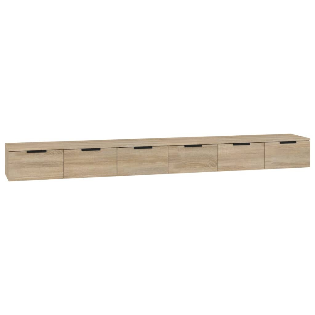 vidaXL Wandschränke 2 Stk. Sonoma-Eiche 102x30x20 cm Holzwerkstoff Image