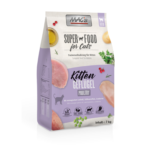 7kg MAC's Superfood for Cats Kitten Katzenfutter trocken