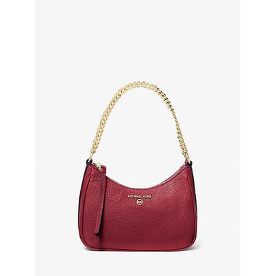 Michael Kors Jet Set Charm Small Pebbled Leather Pochette Red One Size