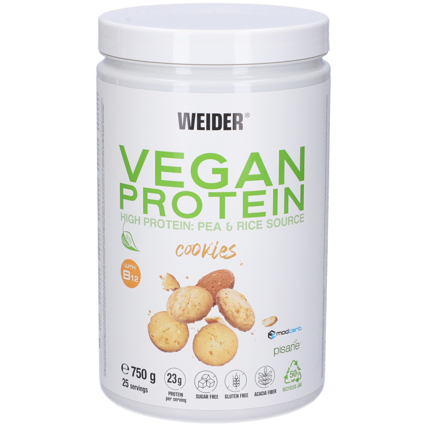 Weider Vegan Protein Cookies 750 G g Polvere per soluzione orale