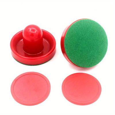 TEMU Air Hockey Ball Accessories, 2 Air Hockey Pushers With 2 Pucks, Air Hockey Replacement