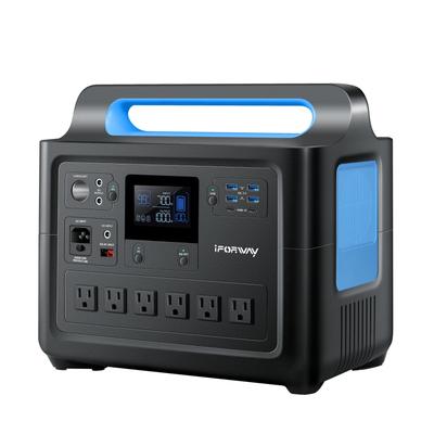 TEMU Portable Power Station 1500w, Recharge 0-100% In 2 Hours, With 6x1500w Ac Outlets And 1228wh Capacity Solar Generator For Home Emergency, Camping, Rv/