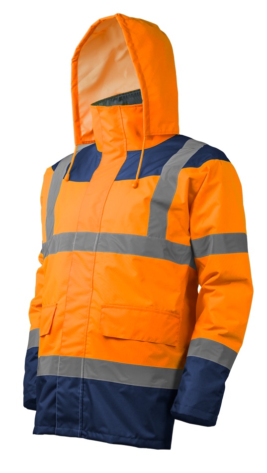 Parka matelassée Keta à haute visibilité orange/marine T L COVERGUARD 7KETOL