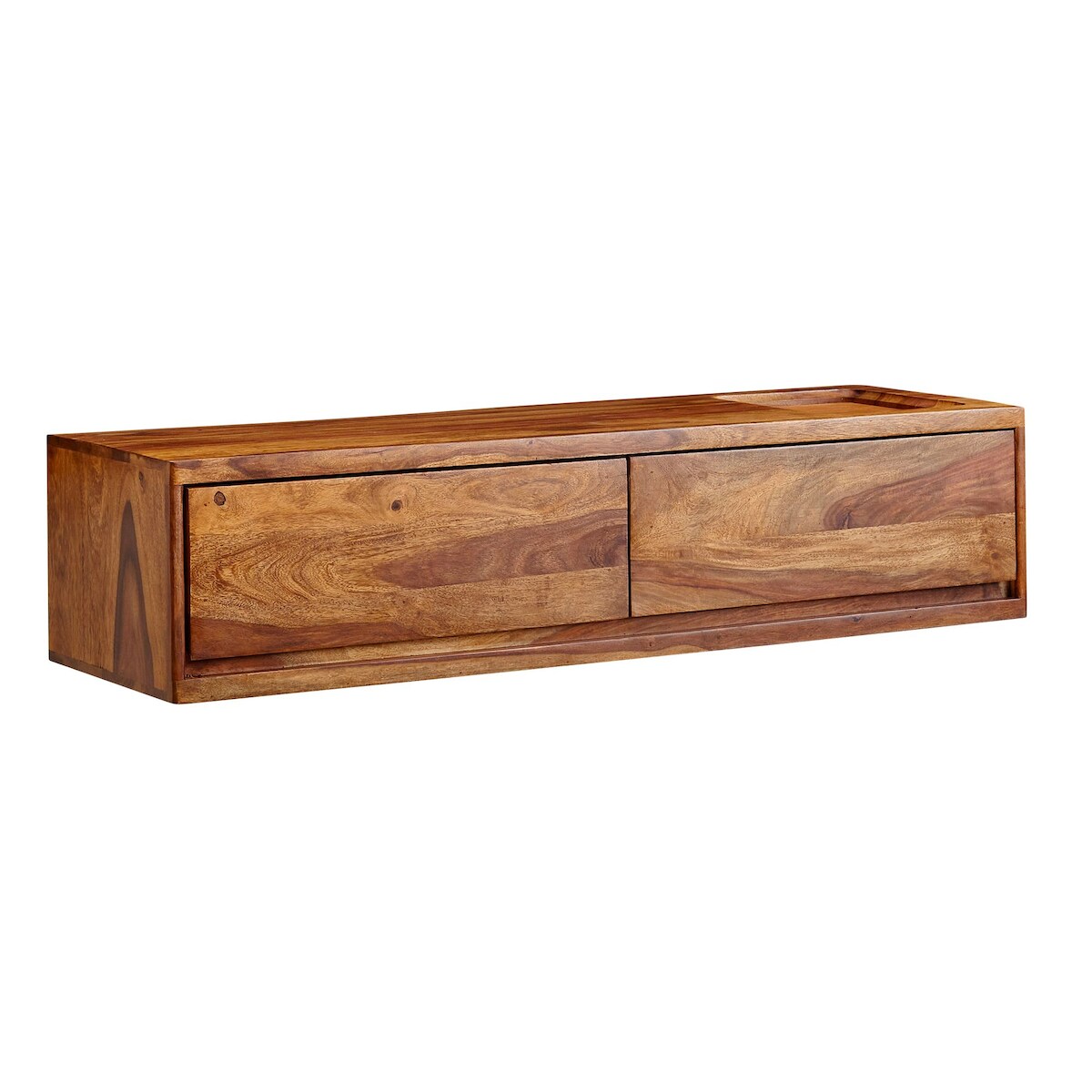 TV Schrank FineBuy Lowboard Hängend 108x25x34 cm Holz Massiv Fernsehkommode Image