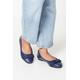 Dorothy Perkins Womens Wide Fit Paris Bow Detail Ballet Pumps - Navy - Size UK 7 | Dorothy Perkins Sale | Discount Designer Brands