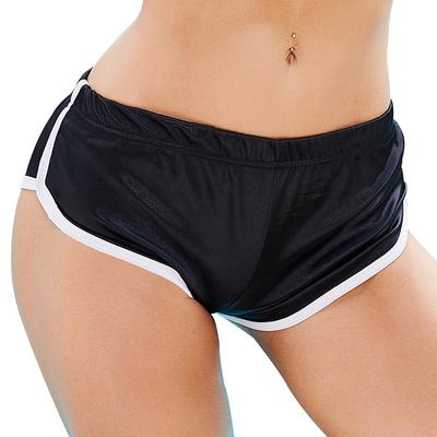 Women's Running Shorts Workout Shorts Stripe-Trim Bottoms Athletic Spandex Breathable Soft Quick Dry Marathon Running Jogging Sportswear Activewear Solid Colored Black Red Blue