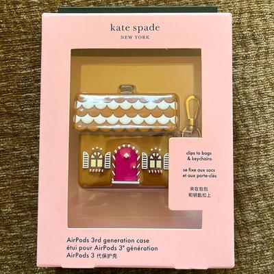 Kate Spade Cell Phones & Accessories | Kate Spade New York Gingerbread House Airpod Case | Color: Brown | Size: Os