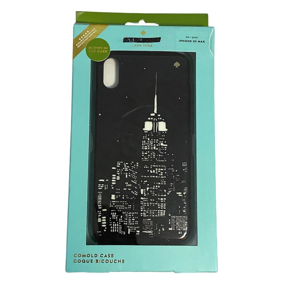 Kate Spade Cell Phones & Accessories | Kate Spade New York Glow In The Dark Skyline Case For Iphone Xs Max Unused | Color: Black/White | Size: Xs Max