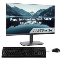 CAPTIVA All-in-One PC All-In-One Power Starter I85-071, schwarz, ohne Betriebssystem, 16 GB RAM 1000 GB SSD, Computer