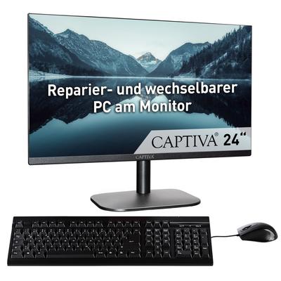CAPTIVA All-in-One PC "All-In-One Power Starter I85-100", schwarz, Microsoft Windows 11 Pro (64 Bit), 32 GB RAM 2000 GB SSD, Computer