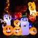 The Holiday Aisle® Halloween Inflatable 48.0 H x 72.0 W x 27.6 D in black/brown/orange/white in White;orange | 48" H X 72" W X 27.6" D | Wayfair