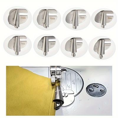 TEMU Sewing Rolled Foot, 8 Sizes Wide Rolled Hem Pressure Foot Sewing Machine Feet Hemming Machine Hand Sewing Machine Sewing Accessories