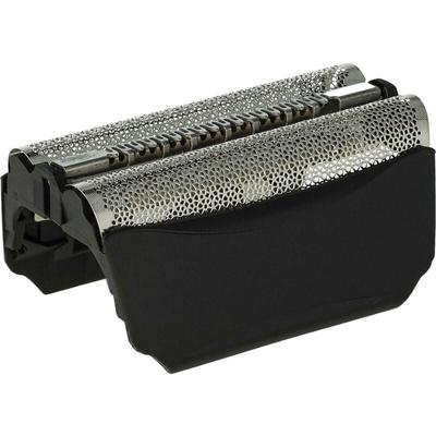 Doppelscherfolie Ersatz für Braun 51B, 51S für Elektrorasierer - Typ 51B + Rahmen, schwarz/silber