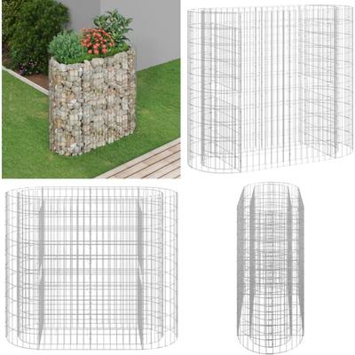 Gabionen-Hochbeet Verzinktes Eisen 120x50x100 cm - Gabionen-Hochbeet - Eisenpflanze Image