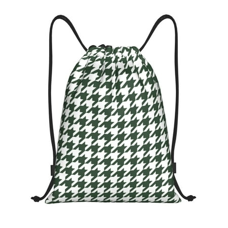 Kdxio Scottish Checkered Print Drawstring Backpack Bag Waterproof Draw String Back Sack Gym Drawstring Bags Swim Bag For Unisex