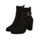 Wide Calf Knee High Boots Womens Shoes Size 8 Ladies Solid Color Pearl Bow Trim Inner Heightening Fashion Mid Boots Wide Calf Knee High Boots Womens Shoes Size 8 (Black, 7)