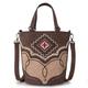 Montana West Small Crossbody bag for Women Western Aztec Bucket Purse, Coffee