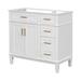 36 in. W x 18 in. D x 34 in. H MDF Freestanding Bath Vanity Base without Counter Top