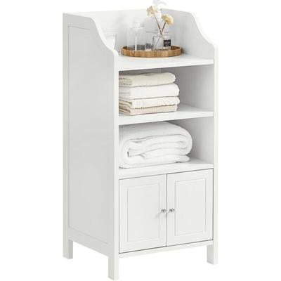 Sobuy - BZR56-W Badkommode Hochschrank Badschrank Kommode fürs Bad Badezimmerschrank Image