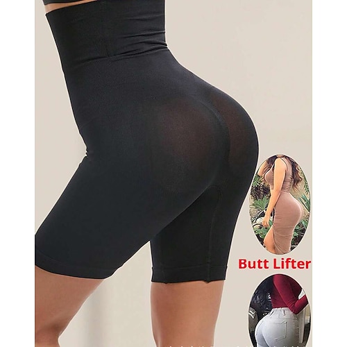 hoch taillierte Body-Shaper-Shorts für Damen, Kompressionsunterwäsche, Bauch-Shapewear für Damen, Unterwäsche zur Bauchkontrolle, Po-Lifter, Bauchstraffungs-Slip, Shaper, nahtlose Image