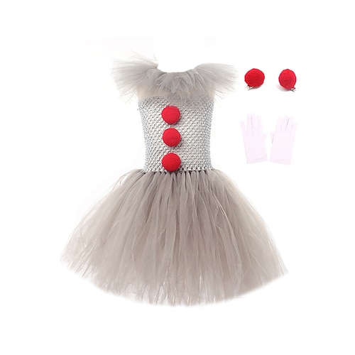Buchwoche 2026, Mädchenkleid, Cosplay-Kleid, einfarbig, ärmellos, für Auftritte, Partys, aus Mesh, Prinzessinnen-Cosplay-Kostüm, Halloween-Kostüm, knielang, A-Linien-Kleid, Tüllkleid