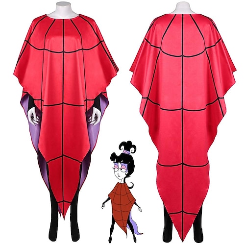 Geisterbraut Lydia Deetz Karneval Outfits Overall Beetlejuice Horrorfilm Cosplay-Kostüm Erwachsene Herren Maskerade Party / Abend Einfaches Karnevalskostüm Verkleiden Image