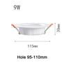 faretto da incasso a led 220v 7w 9w 12w 18w bianco caldo bianco per soffitto commerciale palcoscenico 1 pz