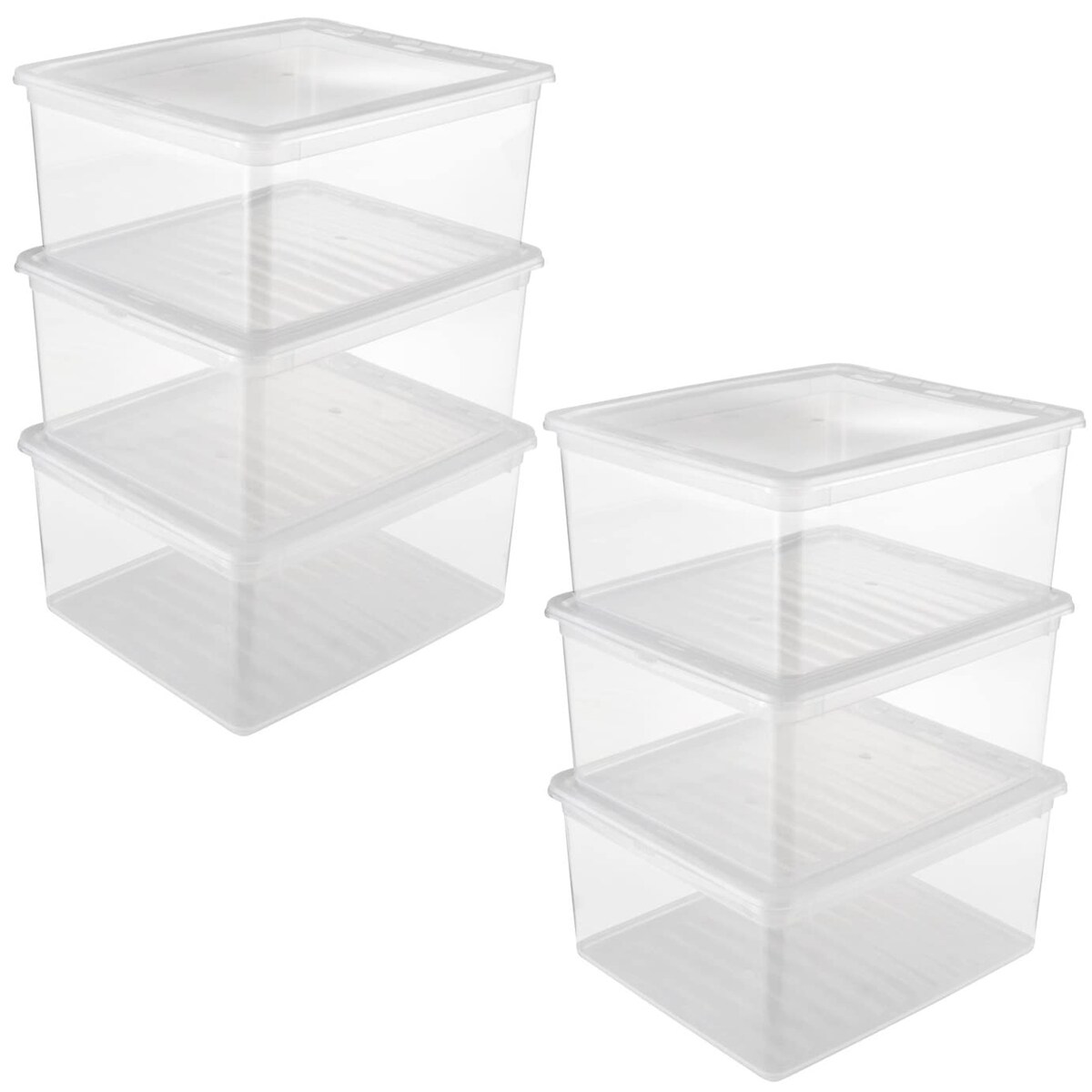 Keeeper Bea - 2er-Set Aufbewahrungsboxen 3x18 Liter 39x33,5x18 cm naturtransparent Image