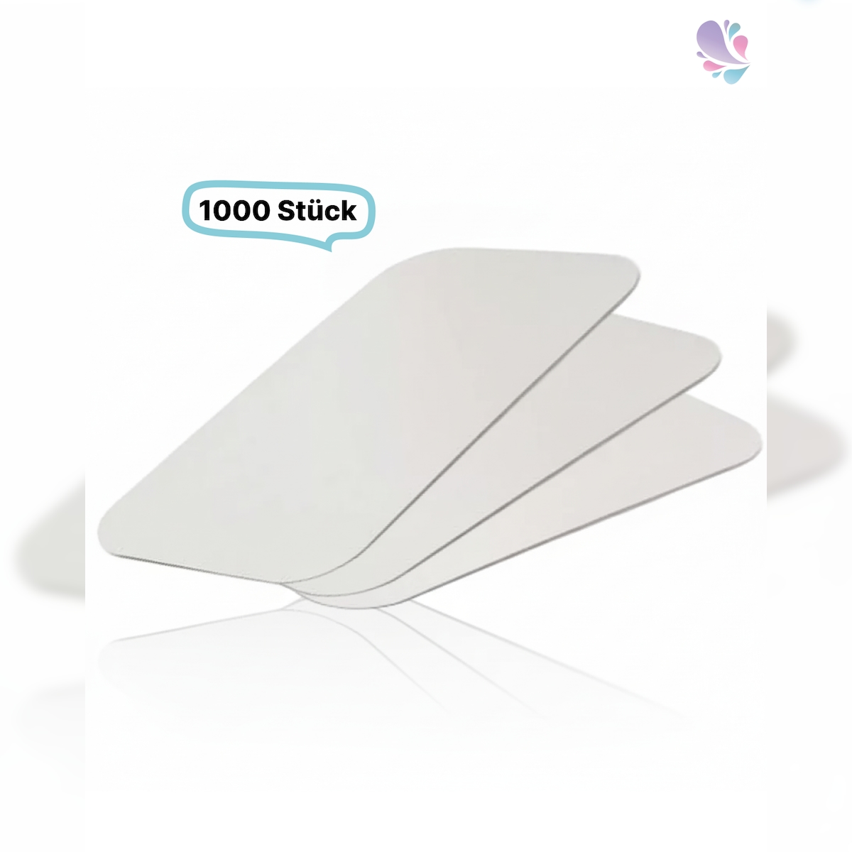 Blanc HYGIENIC Alukaschierter Deckel für Alu-Schale 470ml, Menüschale, rechteckig, 1000 Stk, 14,1 x 11,5 cm Image