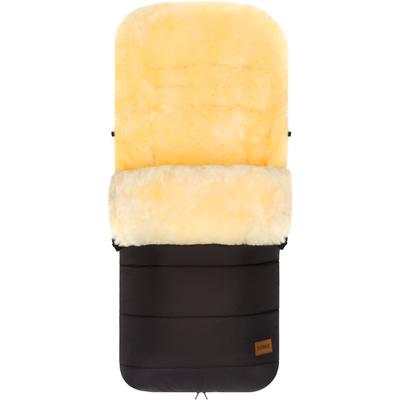Fußsack FILLIKID "Engadin, Winterfußsack Lammfell, schwarz", Baby, schwarz, Lammfell, Fußsäcke