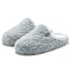 Hausschuh ELBSAND, Damen, Gr. 42, grau, Obermaterial: 100% Polyester. Futter: 100% Polyester. Decksohle: 100% Polyester. Laufsohle: 100% Synthetik, unifarben, Fellimitat, casual, Schuhe, Pantolette, Pantoffel, Mule, Sandale, kuscheliges Fellimitat