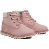 Schnürboots TIMBERLAND "POKEY PINE MID LACE UP WITH ZIP BOOT", Damen, Gr. 24, rosa, Leder, Synthetik, sportlich, Schuhe, Winterstiefel, Schnürstiefel, Winterschuhe