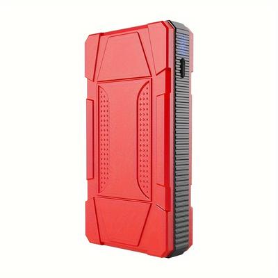 TEMU 6400mah Large Capacity Portable Emergency Car Starter: Car Emergency Start Power Air Pump Portable Battery Ignition Starter Lighting