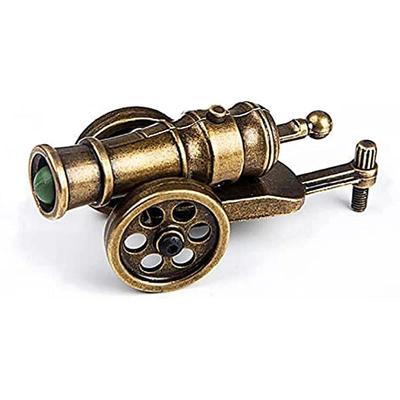 1pc Mini Fireable Cannon Replica - Miniatures - Detailed Military Weapon Model for Tabletop Decoration and Shooting Sports Fun for Kids and Adults - Unique Collectible Gift and Educational Toy