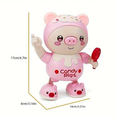 Adorable Smart Electric Pig Baby Toy Doll - Lights Up, Music Plays, Twists Swings! Halloween Thanksgiving Christmas Gifts