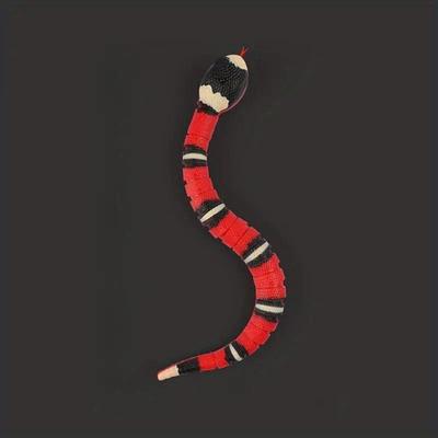 Electric Smart AI Snake Toy Automatic Induction, Realistic Cunning Movement for Exciting Pet Playtime Complete Interactive Toy Set