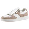 Sneaker ANISTON SHOES, Damen, Gr. 41, beige (weiß, taupe), Lederimitat, sportlich, Schuhe Skaterschuh Retrosneaker Sneaker low, Freizeitschuh, Halbschuh, Schnürschuh - NEUE KOLLEKTION