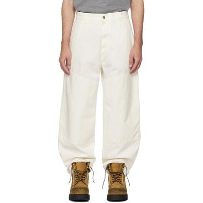 Off-white Wide Panel Trousers - Natural - Carhartt Pants