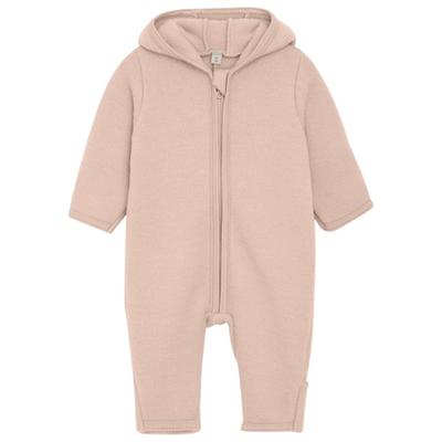 Huttelihut - Baby's Pram Suit Wool Fleece - Overall Gr 68 rosa