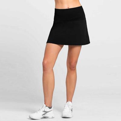 Lucky In Love Long Baseline Skirt Women's Tennis Apparel Black