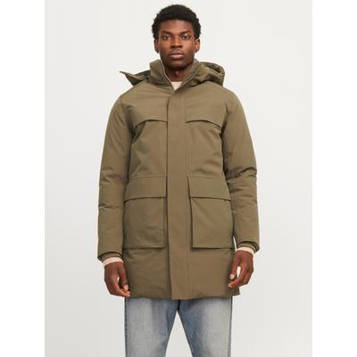 Parka JACK & JONES "JPRBLAWAVE PARKA SN", Herren, Gr. S, blau (sea turtle), Web, Obermaterial: 100% Polyester, unifarben, modisch, regular fit, Langarm, Jacken Image