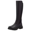 Stiefel REMONTE, Damen, Gr. 40, XS-Schaft, schwarz, Leder, Lederimitat, Elastischer Einsatz, unifarben, klassisch, Schuhe, Blockabsatz, Businessmode, Langschaftstiefel, Schafthöhe ca. 37 cm