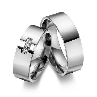 Verlobungsring MARRYA "Titan Ringe Trauringe Eheringe Partnerringe" Gr. 50, silber (damen ring, silber), Fingerringe, Da