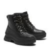 Schnürstiefelette TIMBERLAND "ROXIE LANE MID LACE UP BOOT", Damen, Gr. 38,5, schwarz (schwarz full grain), Leder, sportlich, Schuhe, Winterschuhe, Winterstiefel, Schnürboots, Winterboots